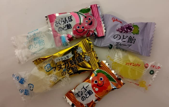 ドラッグストアののど飴